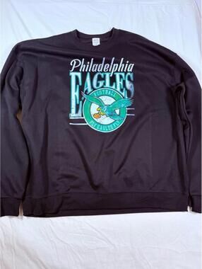 Haloo Phila Eagles Vintage 3XL Black Cotton Sweatshirt